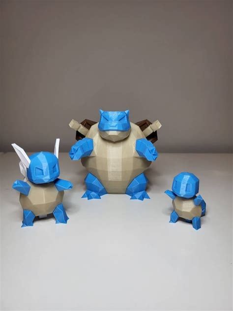 Squirtle Evolution Line. Squirtle Wartortle Blastoise - Etsy