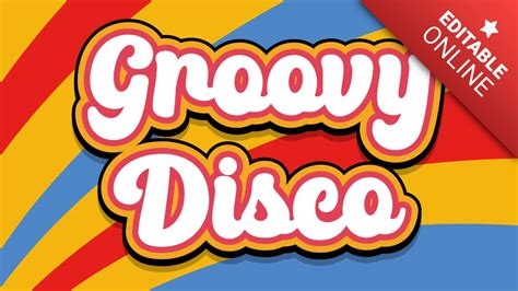 Groovy Disco 70s Font | Generatore di effetti di testo