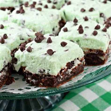 Mint Chocolate Chip Brownies Recipe - Shugary Sweets