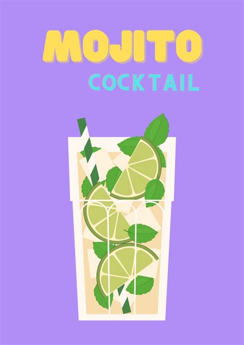 Mojitio Cocktail Poster, Printable Poster - Etsy UK