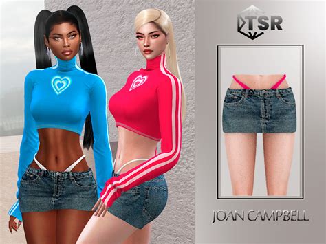 The Sims Resource - YK2 Mini Denim Skirt in 2022 | Sims 4 mods clothes, Sims 4 clothing, Sims 4 ...