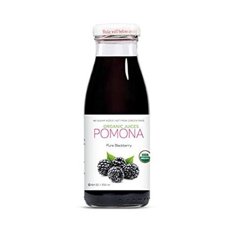 POMONA Organic Pure Blackberry Juice, 8.4 Ounce Bottle (Pack of 12 ...