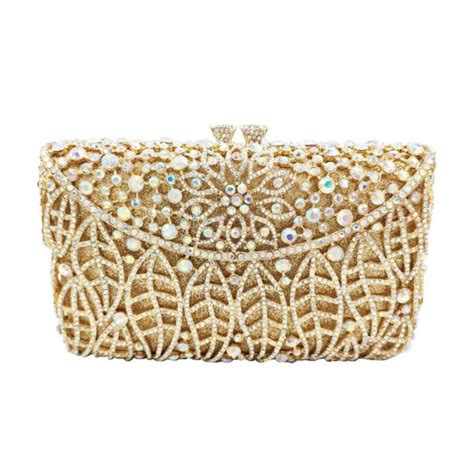 Glamorous Crystal Bridal Clutch Rhinestone Evening Bag