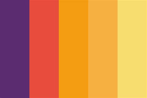 Sunrise Sunset Color Palette