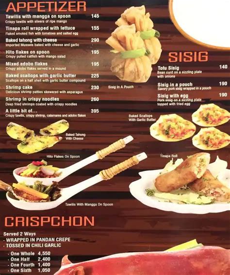 Happy Food Menu Mesa | Food