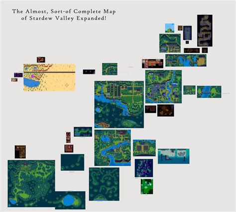 The Almost, Sort-of Complete Map of Stardew Valley Expanded! : r/StardewValleyExpanded