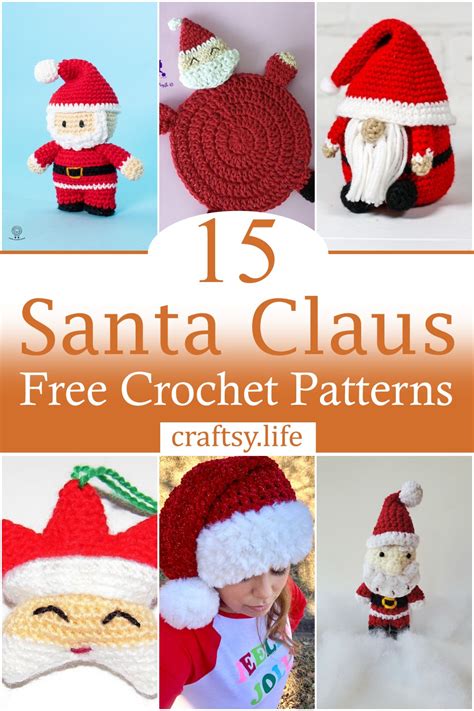 15 Crochet Santa Claus Patterns For Christmas - Craftsy