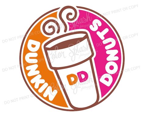 Dunkin Donuts Dunkin Coffee Circle SVG DXF EPS Clipart | Etsy