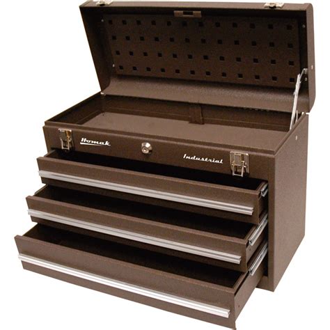 Homak 20in. Industrial Portable 3-Drawer Steel Toolbox | Tool Boxes| Northern Tool + Equipment