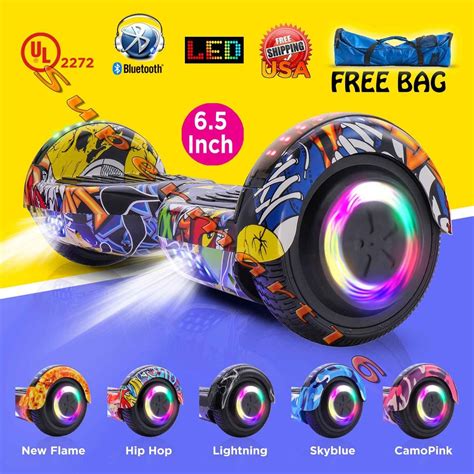 6.5 inch hoverboard Bluetooth Speaker LED 2 Wheel Self Balancing ...