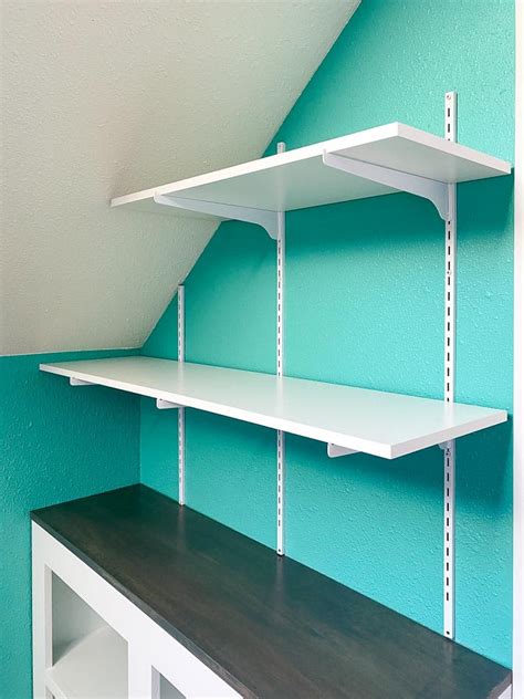 How to Install Adjustable Wall Mounted Shelving - The Handyman's Daughter