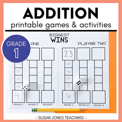 Addition Games: Print, Play, LEARN! - Susan Jones Teaching