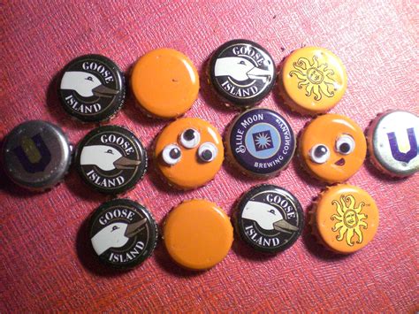 Beer Cap Pins/Buttons/Badges | MATERIALS: beer bottle caps, … | Flickr