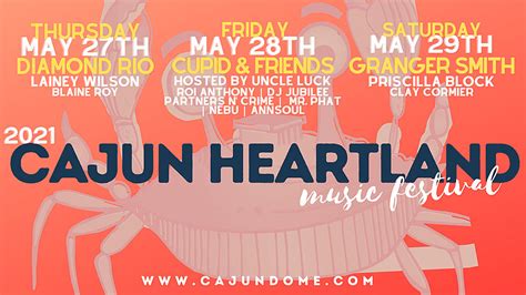 Lineup Announced for the All-New Cajun Heartland Music Festival