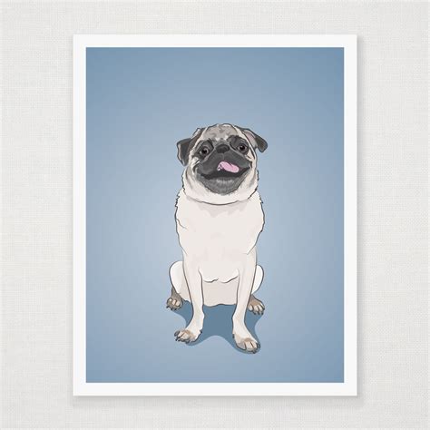 Pug Art Print