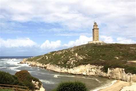 La Coruna lighthouse stock image. Image of tower, lighthouse - 21126919