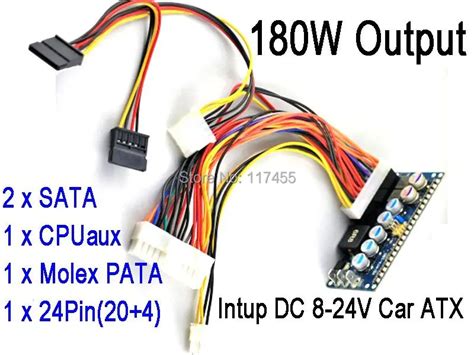 DC 8 24V 24Pin ATX Power Supply | PicoPSU Car Auto mini ATOM HTPC ITX mini ATX Power Supply-in ...