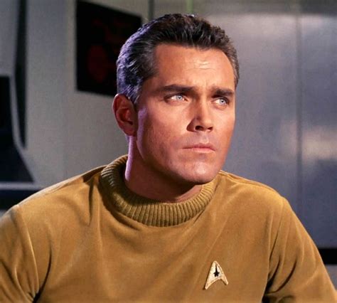 Star Trek series pilot, "The Cage". Captain Christopher Pike - Jeffrey Hunter. | Star trek ...