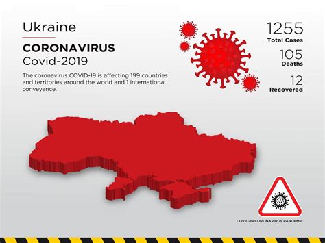 Ukraine Affected Country Map of Coronavirus 954145 Vector Art at Vecteezy