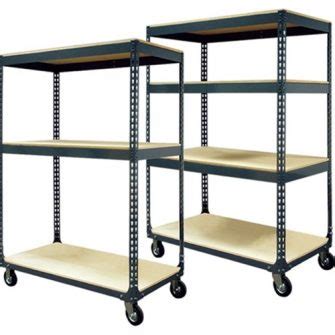 Mobile Boltless Shelving Cart - Industrial Shelving | C&SS