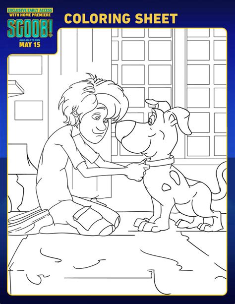 Scooby Doo Coloring Pages & Activity Sheets