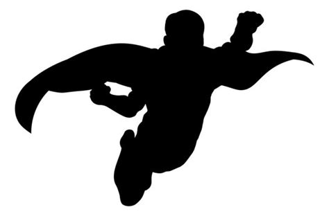 Superhero Silhouette Clip Art