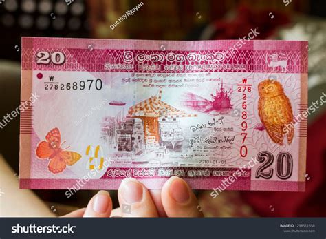 20 Sri Lankan Rupee Bank Note Stock Photo 1298511658 | Shutterstock