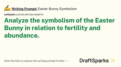 Writing Prompt: Easter Bunny Symbolism • DraftSparks