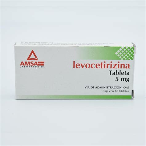 LEVOCETIRIZINA 5MG CAJA CON 10 TABLETA G.I. (AMSA) – Farmacias Iguales