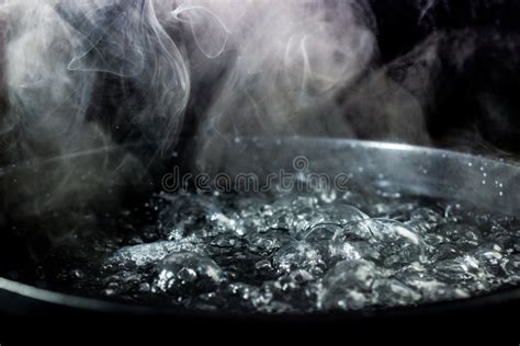 Boiling Pot of Water with Steam Stock Image - Image of boiling, food: 67065143