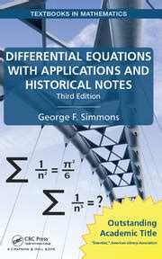 Differential Equations with Applications and Historical Notes - 3rd Ed