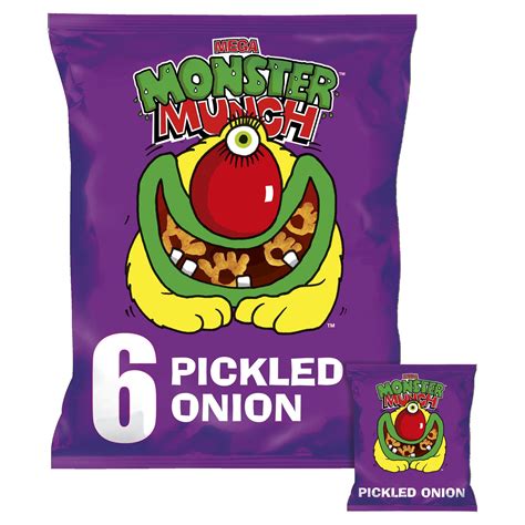 Walkers MEGA Monster Munch Pickled Onion 6 Pack - Walmart.com