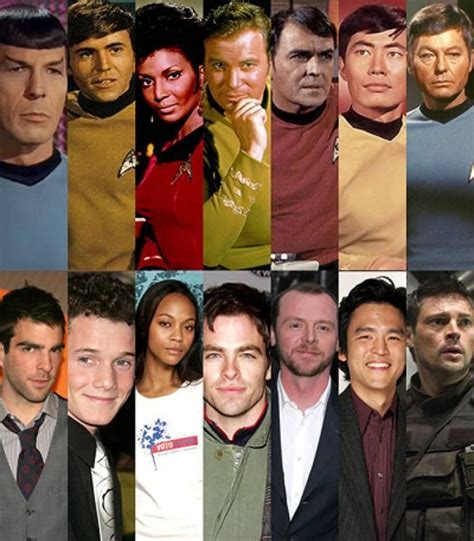 Star Trek then and now. Yes, Chris Pine ... | Star trek 2009, Star trek ...