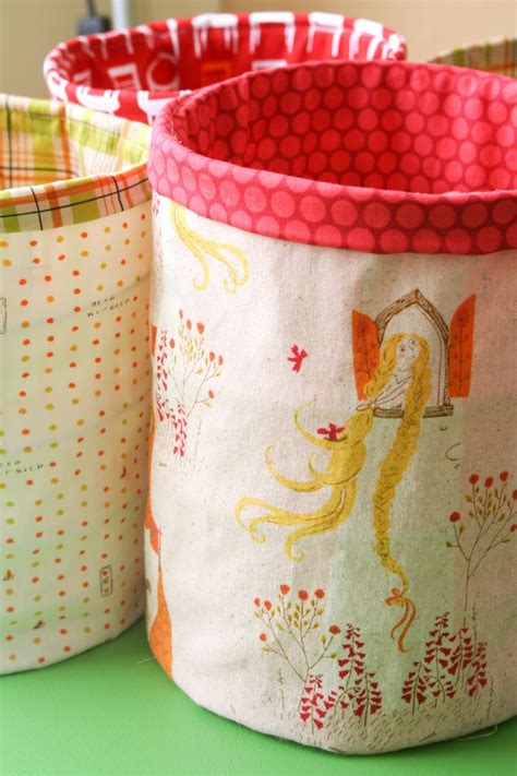 12 Creative DIY Fabric Bins