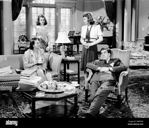 FIRST LOVE, from left, Leatrice Joy, Helen Parrish, Deanna Durbin, Lewis Howard, 1939 Stock ...