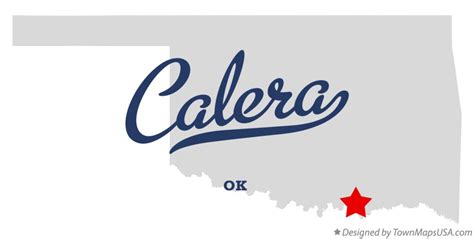 Map of Calera, OK, Oklahoma