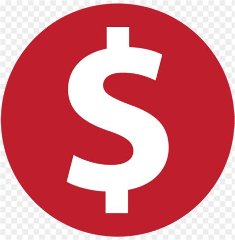 Red Dollar Sign Png - Dollar Sign Icon Red PNG Transparent With Clear ...