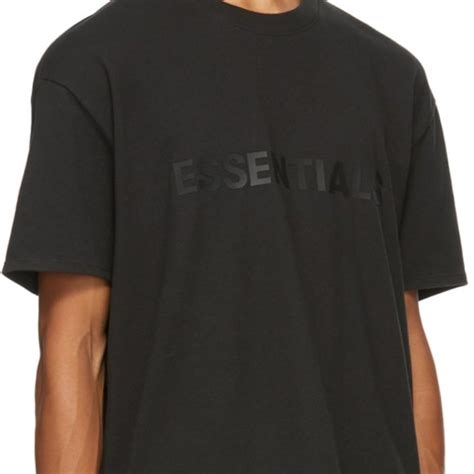 Essentials | Shirts | Fog Fear Of God Essentials Boxy T Shirt Black Ss2 | Poshmark