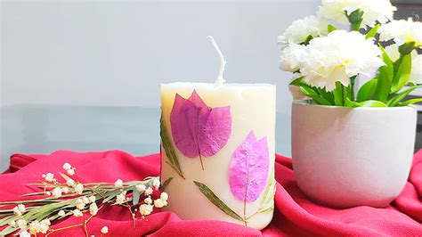 How To Make Candles With Dried Flowers