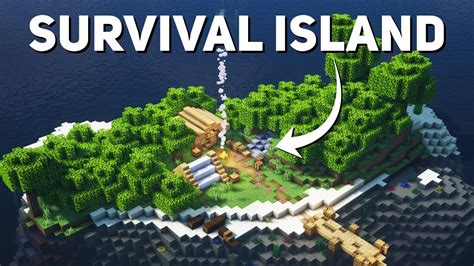 Minecraft: Survival Island Base Tutorial (How to build) - YouTube