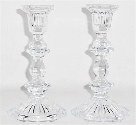 Vintage Cut Crystal Candle Holders Crystal Candle Holders