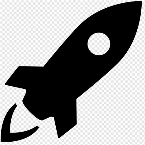 Computer Icons Spacecraft, Rocket, angle, monochrome, silhouette png ...