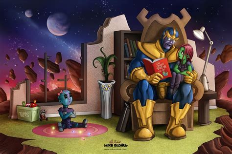 Nebula, Thanos, and his Favorite Daughter Gamora by kuhsor.deviantart.com on @deviantART ...