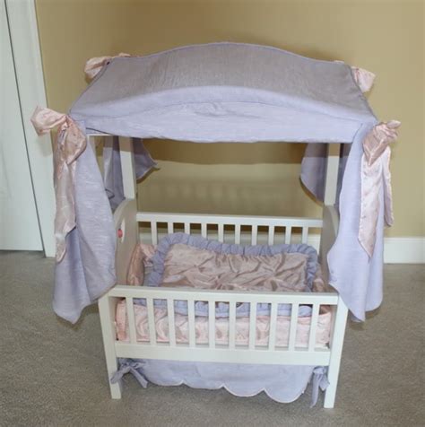 American Girl Bitty Baby Twins Crib Canopy Bumper Set | eBay | Twin cribs, Crib canopy, Baby cribs