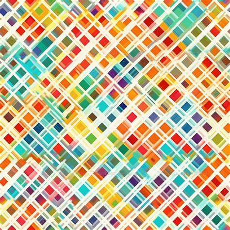 Premium AI Image | A seamless pattern with colorful squares and squares.