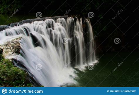 The Waterfall Landscape in Taiwan Stock Photo - Image of forest, bright ...