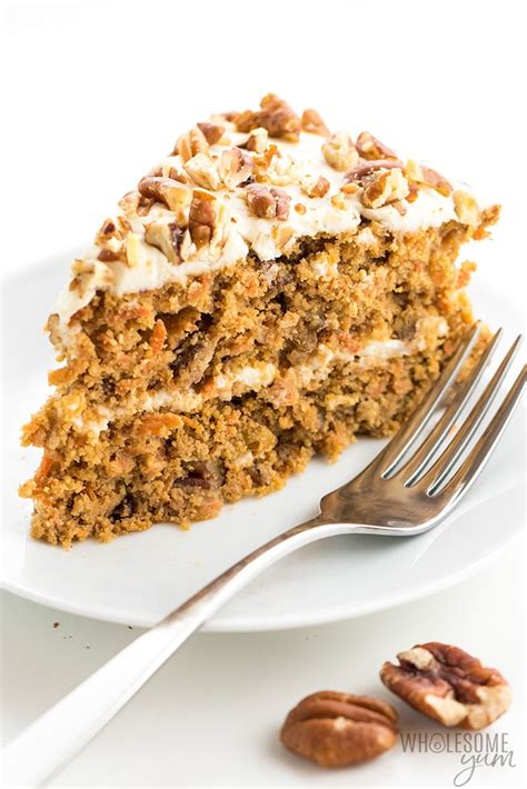 Low Carb Keto Sugar-Free Carrot Cake Recipe with Almond Flour