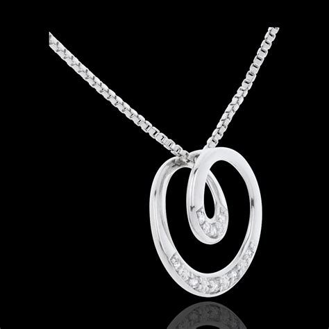 Necklace Zephir - White gold and diamonds : Edenly jewellery