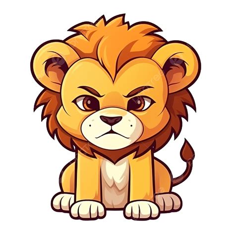 Lion Angry Face Cartoon Cute, Lion, Angry, Face PNG Transparent Image ...