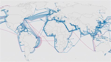 This map shows the construction of every submarine internet cable in the world — Quartz